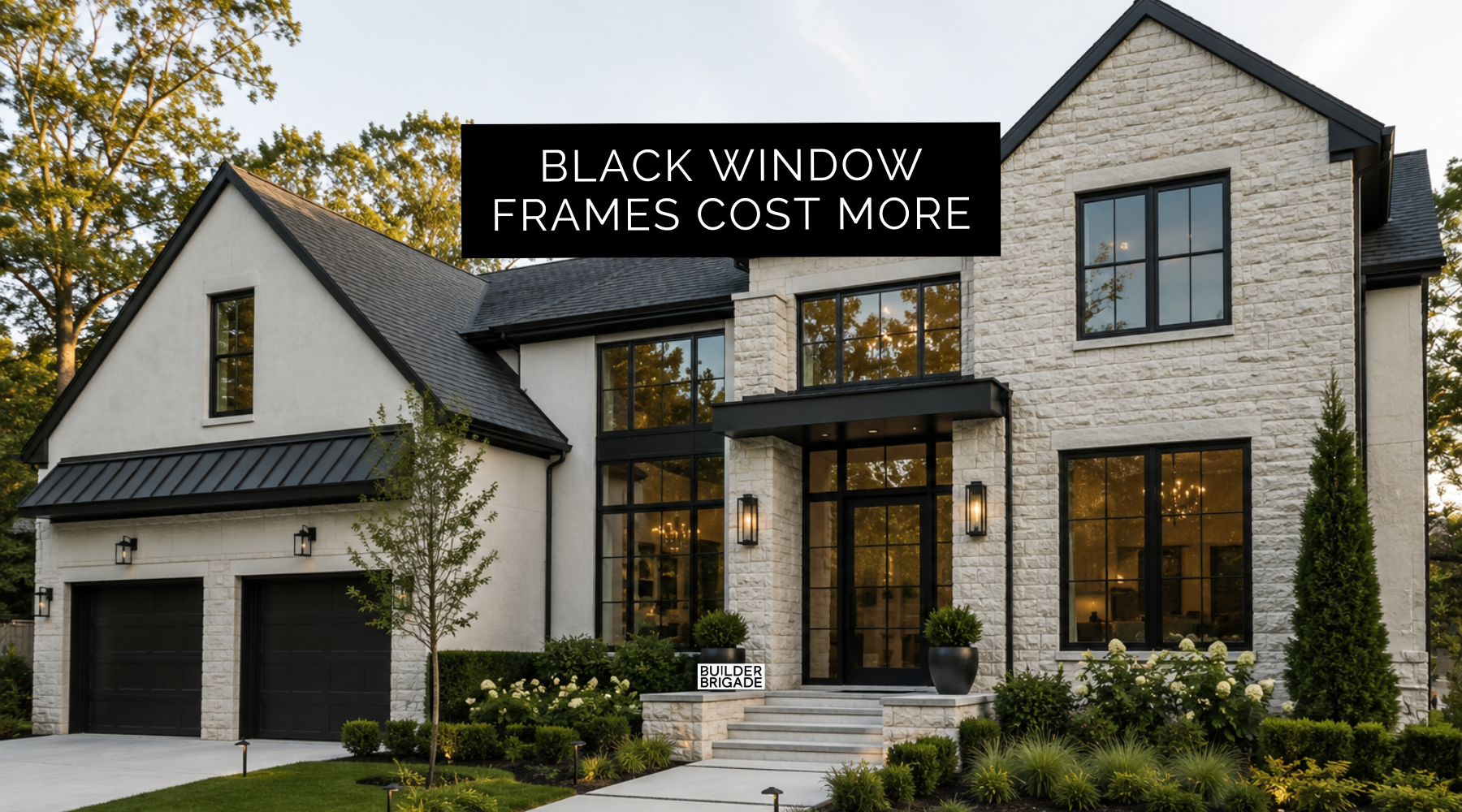 Why Black Window Frames Cost More