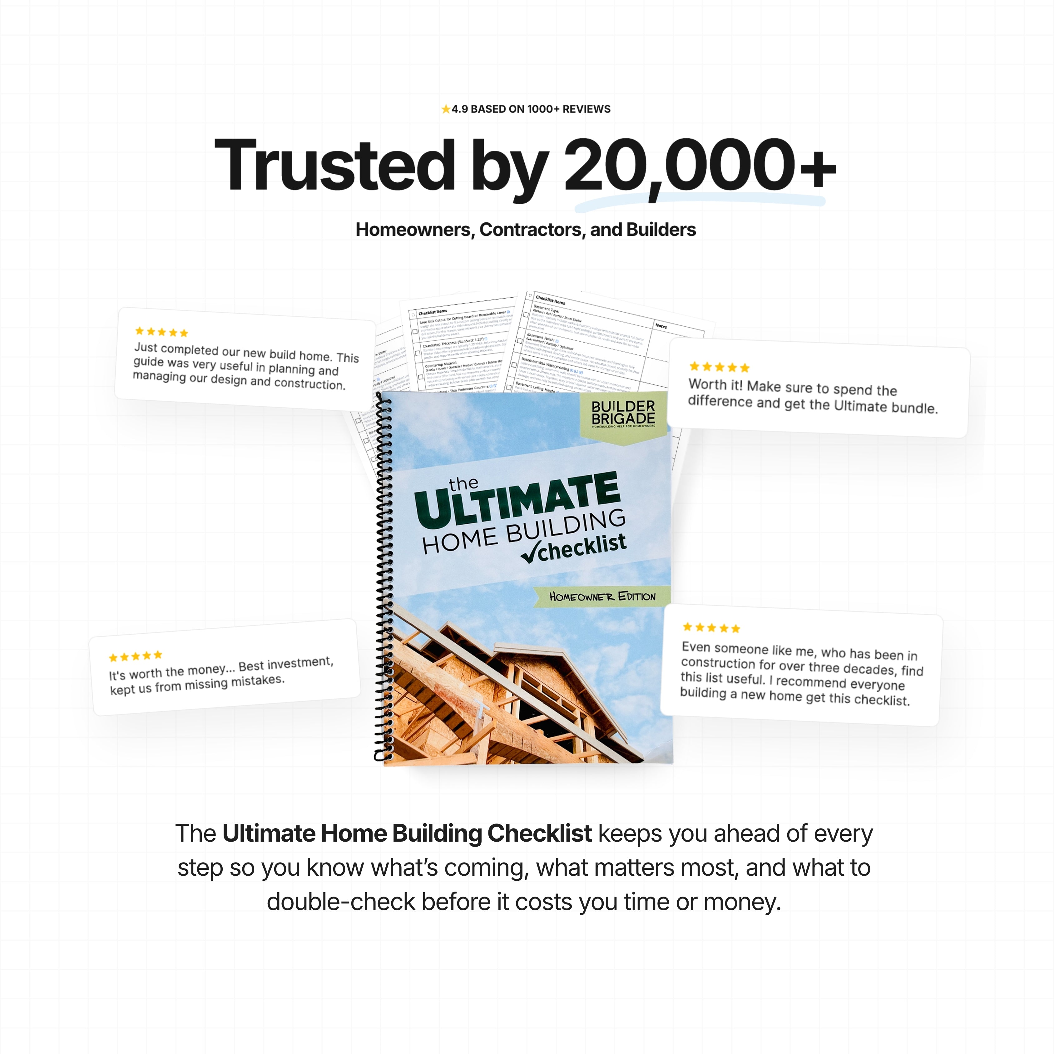 Trusted by 20,000+ homeowners, contractors, and builders