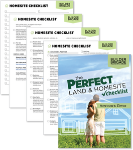 The Perfect Land & Homesite Checklist