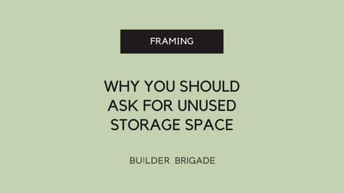 Ask for unused storage space