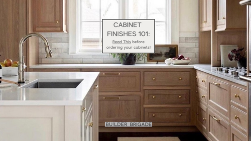 Cabinet Finishes 101:  Read this before ordering your cabinets