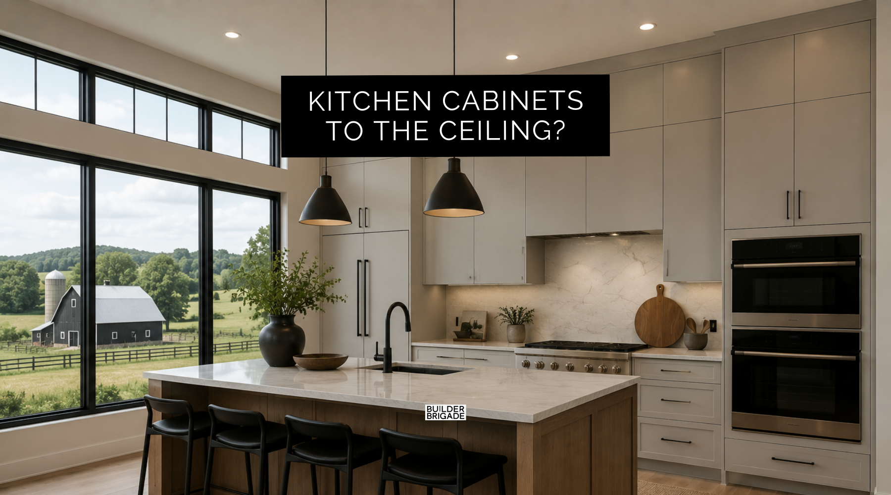 Should Kitchen Cabinets Go to the Ceiling?