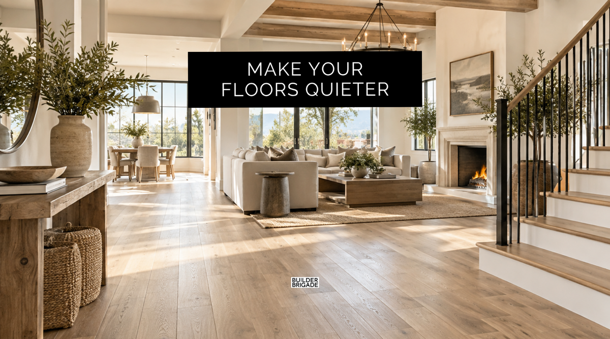 Want Quieter Floors Years From Now…?