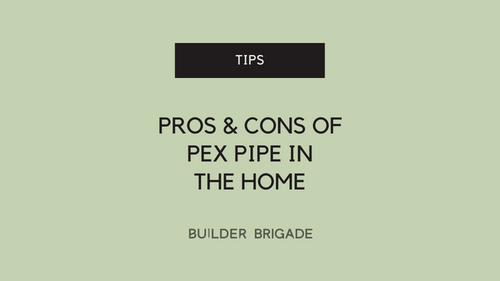 Pro and cons of pex pipe in the home
