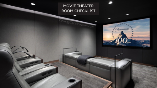 Home Theater Movie Room Checklist