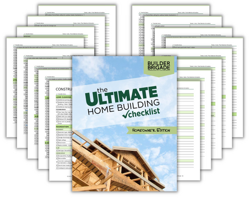 The Ultimate Home Building Checklist