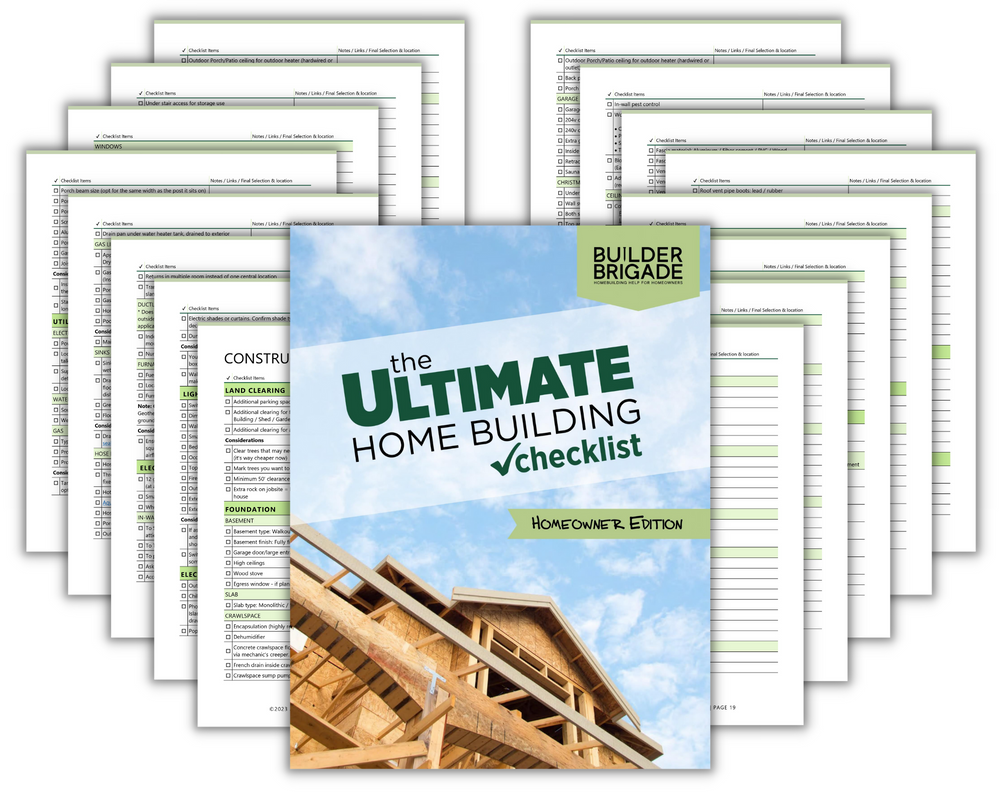 The Ultimate Home Building Checklist